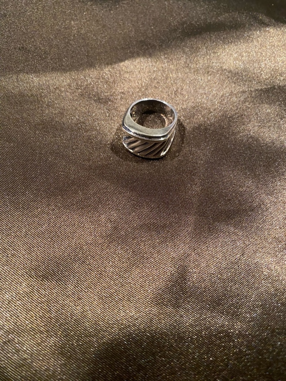 David Yurman Yellow &Gold Sterling Silver Cigar Band Sz Appro.6.50 - Picture 5 of 5